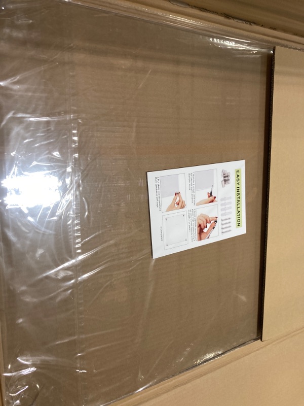 Photo 1 of 20x24 Clear Acrylic Wall Mount Floating Picture Frame for Wall, Frameless Photo Frame Panel For Degree Certificat, artwork and family portraits(Full Frame is 22.6x 26.6inch)-1Pack
