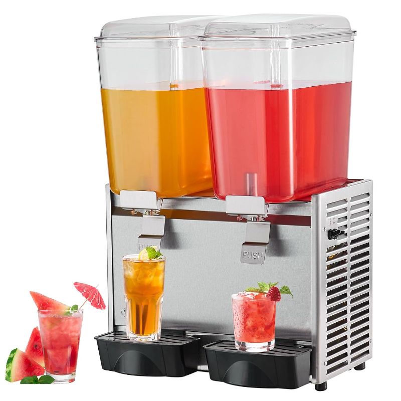 Photo 1 of ***NOT EXACT***
VEVOR Commercial Beverage Dispenser,18L  Ice Tea Drink Machine, 590W 304 Stainless Steel Juice Dispenser with 41?-53.6? Thermostat Controller, for Cold Drink Restaurant Hotel Party
