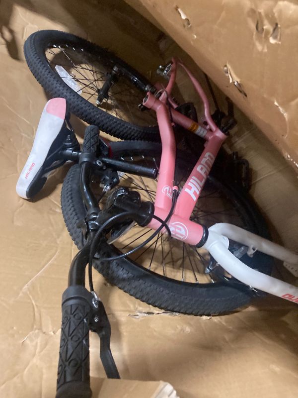 Photo 3 of ***USED*** HH HILAND 20 Inch Kids' Bicycles Mountain Bike for Boys, Girls 5+ Years Old, Single Speed Kids Bicycles with Dual Handbrakes, Child Bike Pink