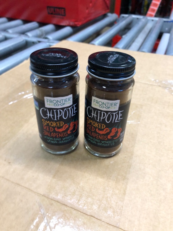 Photo 2 of *** 2 bottles***Frontier Co-Op Chipotle, Red Jalapenos, Smoked - 2.15 oz