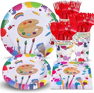 Photo 2 of 
96 Pcs Birthday Party Plates Napkins Forks Supplies Tableware Set Disposable Table Horned Horse Theme Decoration for Girl Birthday Party or Baby Shower,...
Style:Horned Horse