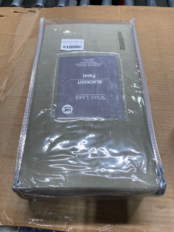 Photo 1 of ***USED**WEST LAKE Mineral Green Full Blackout Curtains 102 Inches Length with Liner,Bailey Pinch Pleated Drapes with Back Tabs for Bedroom Living Room,Modern Linen Textured Window Treatment,40" Wx102 Lx2