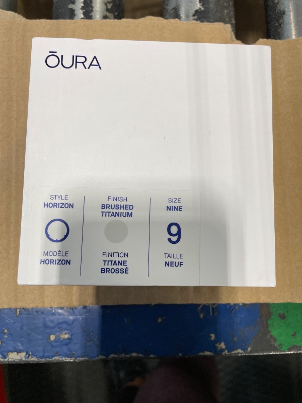 Photo 2 of ****NO FUNCTIONAL****Oura Ring Gen3 Horizon - Brushed Titanium - Size 9 - Smart Ring - Size First with Oura Sizing Kit - Sleep Tracking Wearable - Heart Rate - Fitness Tracker - 5-7 Days Battery Life