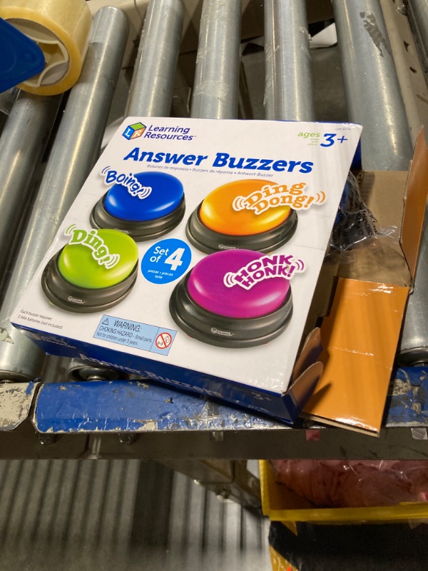 Photo 2 of ***USED, MISSING ONE***
Learning Resources Answer Buzzers Set Of 4 Discovery Toy