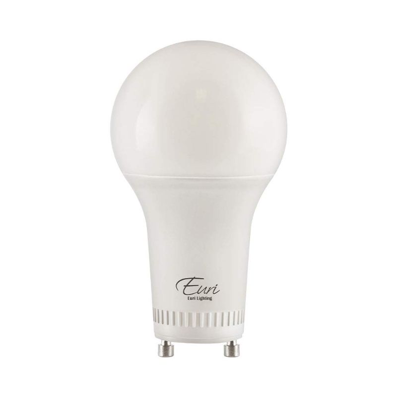 Photo 1 of 2 pack Euri Lighting EA19-8W2000eG-2 60W 120V 3000K A19 Dimmable LED Bulb
