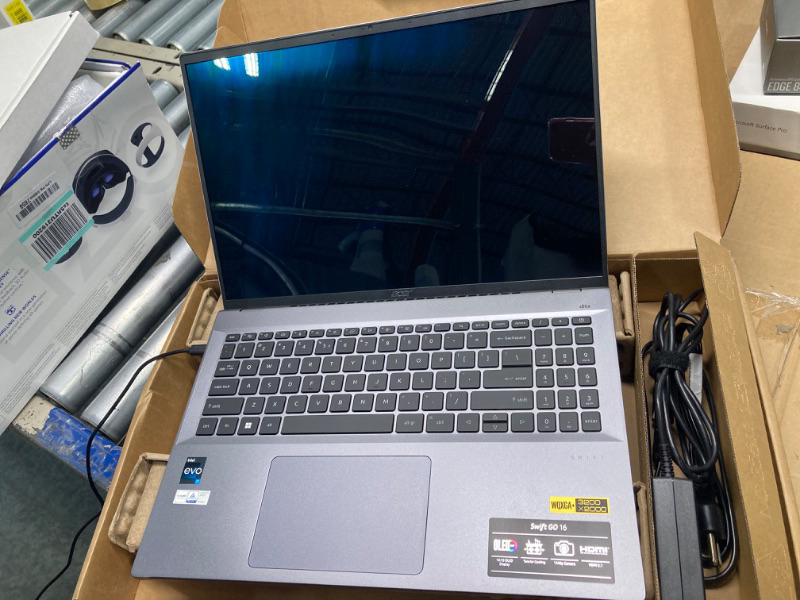 Photo 4 of ***For Parts Only*** ***AS IS / NO RETURNS -  FINAL SALE***
Acer Swift Go 16 Intel Evo Thin & Light Laptop | 16" OLED 3200 x 2000 120Hz 400nit Display | Intel Core i7-13700H | Intel Iris Xe | 16GB LPDDR5 | 1TB Gen 4 SSD | Killer WiFi 6E AX1675 | SFG16-71-