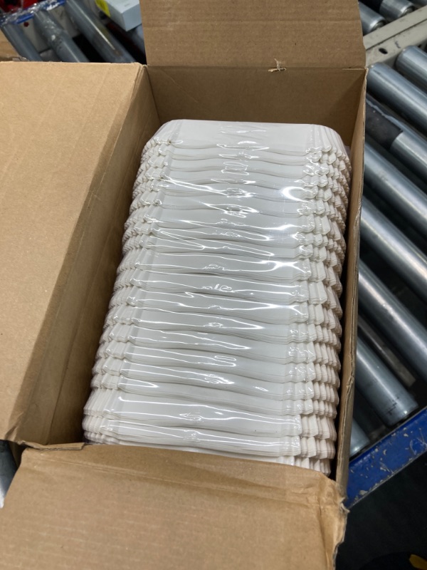 Photo 3 of ***USED*** 1200 Pcs Hot Dog Trays 6 Inches Fluted Paper Hot Dog Liners Disposable White Paper Food Trays Rectangular Hot Dog Holder Boats Container for Sandwiches Hamburgers Corn Serving Stand Party Festival