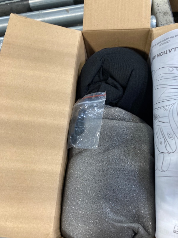 Photo 1 of ***USED***CAR PASS Line Rider Sporty Front Seat Covers,Gray Car Seat Covers Two Front Seats Only, Airbag Compatible,Universal Fit Sedans,Cars,Vans,SUV,Truck(Black and Gray)
