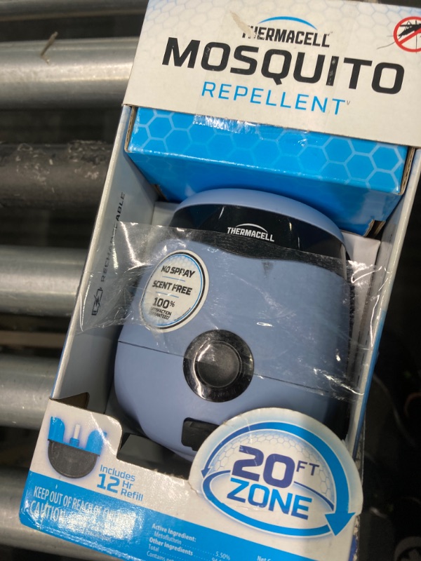 Photo 1 of ***USED***Thermacell Patio Shield E55 Mosquito Repellent E-Series Rechargeable Repeller; 20' Mosquito Protection Zone; Includes 12-Hour Repellent Refill; No Spray, Flame or Scent; Bug Spray Alternative