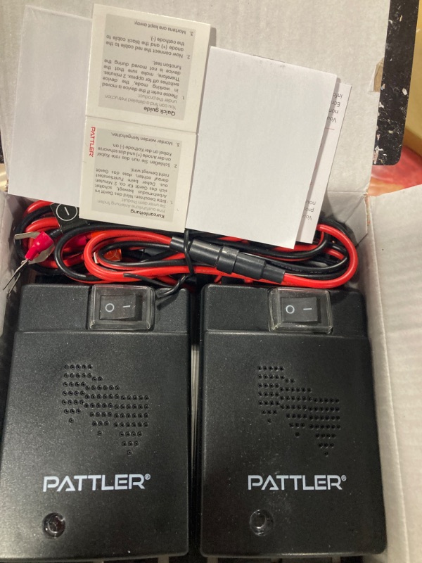 Photo 3 of ***used/untested***PATTLER® The Best Mouse Repellent for Cars | Mouse Repellent with Connection to 12V Car Battery | Ultrasonic Pest Repeller | Rodent Repellent for Engines Under Hood I Long Term Pest Control | 2 Units