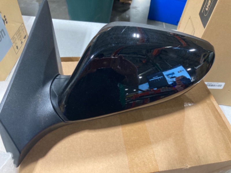 Photo 4 of ***used***Left Driver Side Mirror Compatible With 2011 2012 2013 Hyundai Elantra With Manual folding Power Glass Heated Black Replace#HY1320179(5Pins)