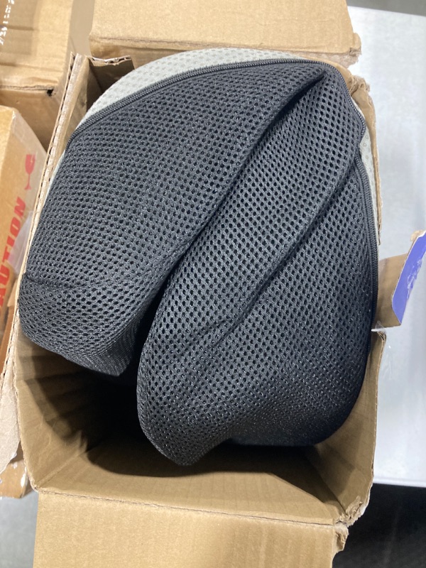 Photo 3 of ***used***Benazcap X Large Memory Seat Cushion for Office Chair Pressure Relief Sciatica & Tailbone Pain Relief Memory Foam Firm Coccyx Pad for Long Sitting, for Office Chair, Gaming Chair and Car Seat Upgrade Black 19" x 17" x 6"