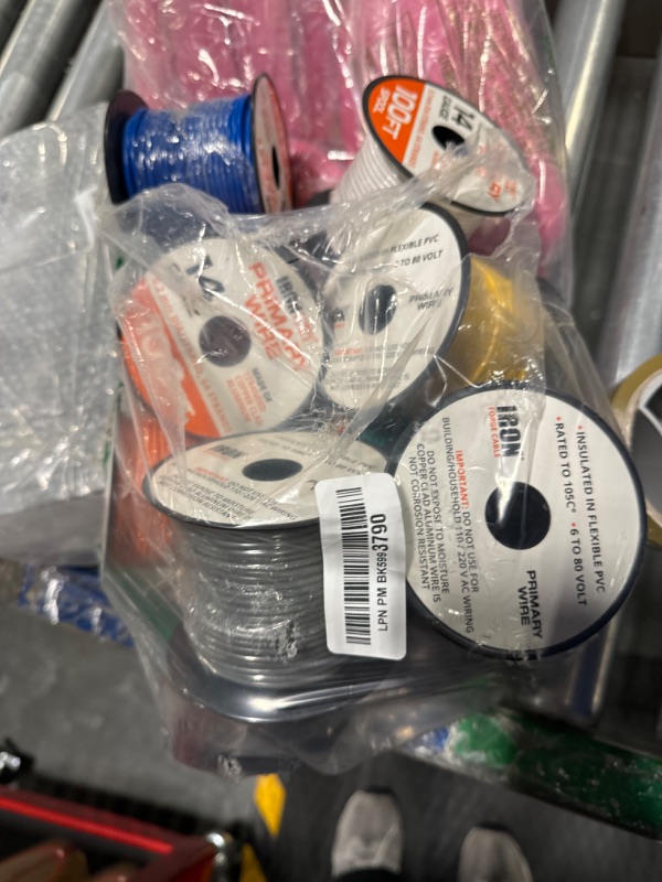 Photo 1 of ***USED***Iron Forge Cable 14 Gauge Primary Automotive Wire - 10 Roll Assortment Pack - 100 Ft of Copper Clad Aluminum Wire per Roll