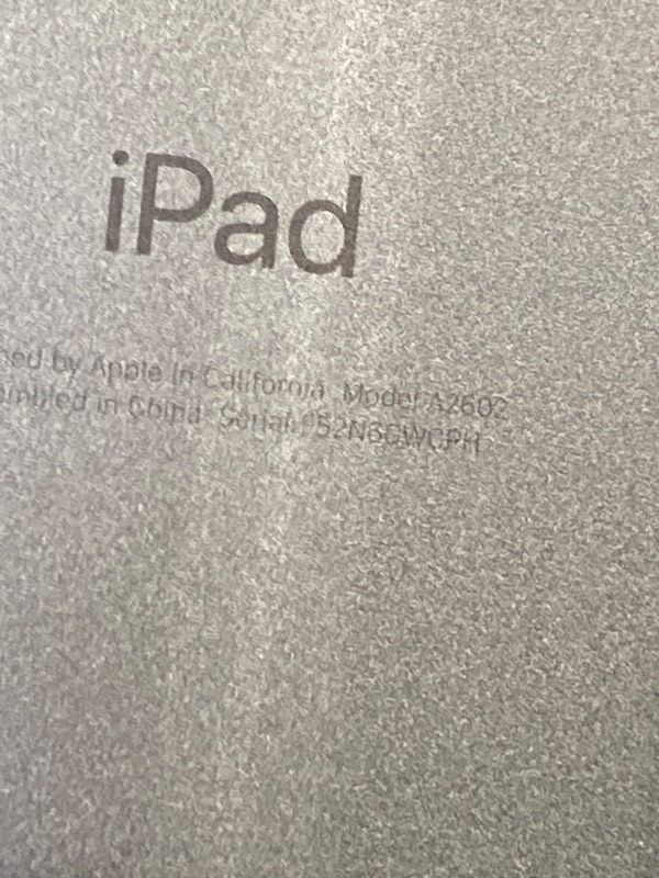 Photo 1 of ***COMES WITH A SCREEN PROTECTOR ATTACHED**
Apple  - 10.2-Inch iPad (9th Generation) with Wi-Fi - 64GB - Space Gray