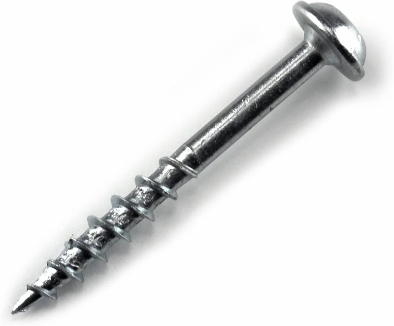 Photo 1 of  ScrewsKreg SML-C150-100 Zinc Pocket Screws, 1 1/2-Inch, 8 Coarse Thread, Maxi-Loc Head (100 Count)
