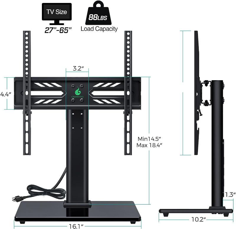 Photo 1 of  GREENSTELL® Television Stands TS001-GL DIM OTY 1PCS
