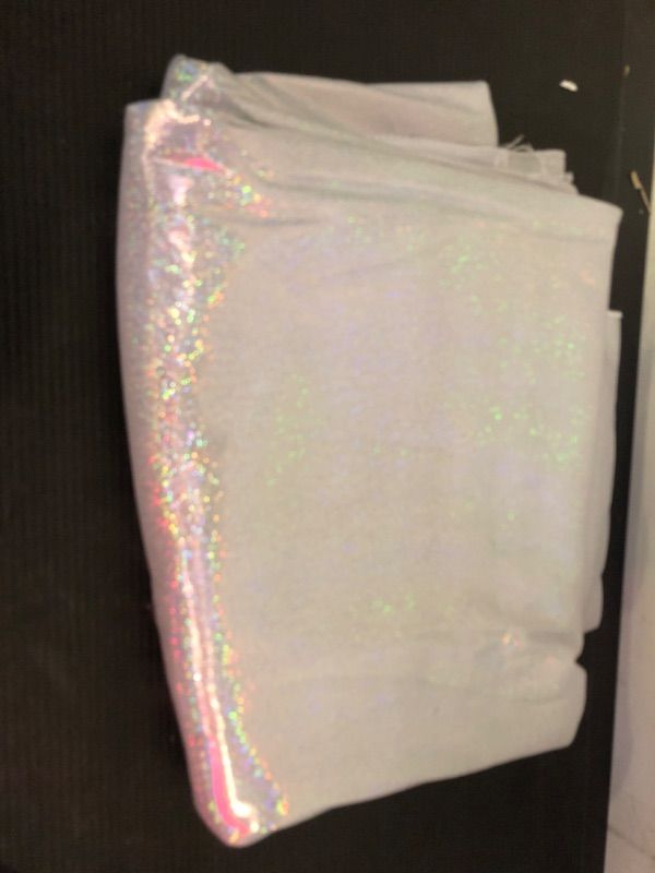 Photo 1 of 1pc Fitable Silver Sequin Tablecloth for Parties -  90x132 Inch - Sparkle Glitter \