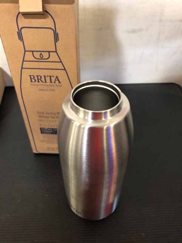 Photo 2 of Brita Stainless Steel Premium Filtering Water Bottle 