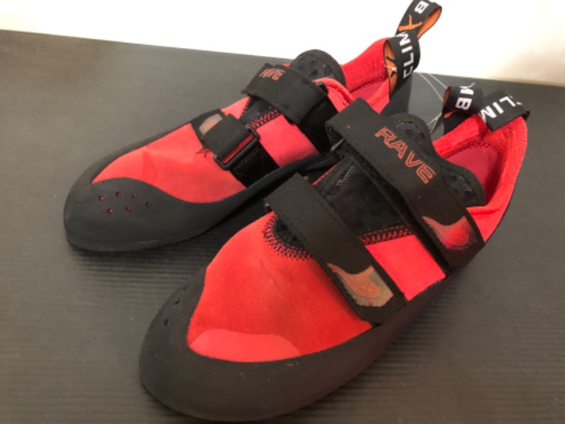 Photo 2 of Climb X Rave Strap Climbing Shoe 2019 10 Racing Red