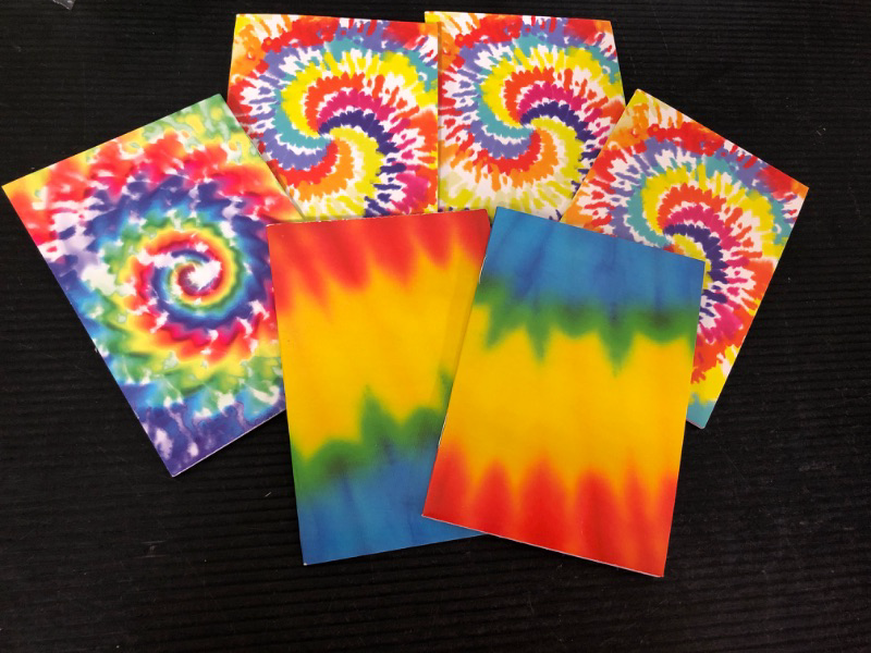 Photo 1 of  Mini Tie Dye Notepads Multicolor Style Pocket (Light Style)
