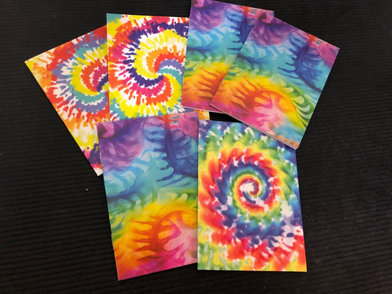 Photo 1 of  Mini Tie Dye Notepads Multicolor Style Pocket (Light Style)
