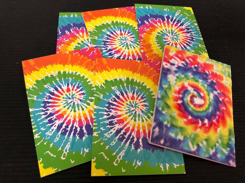 Photo 1 of  Mini Tie Dye Notepads Multicolor Style Pocket (Light Style)
