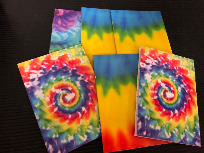 Photo 1 of  Mini Tie Dye Notepads Multicolor Style Pocket (Light Style)
