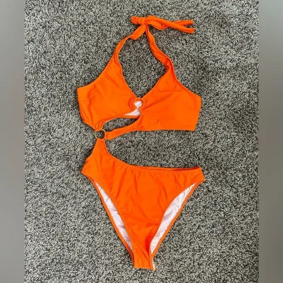 Photo 1 of  XL Orange Amazon One Piece Swimsuit
