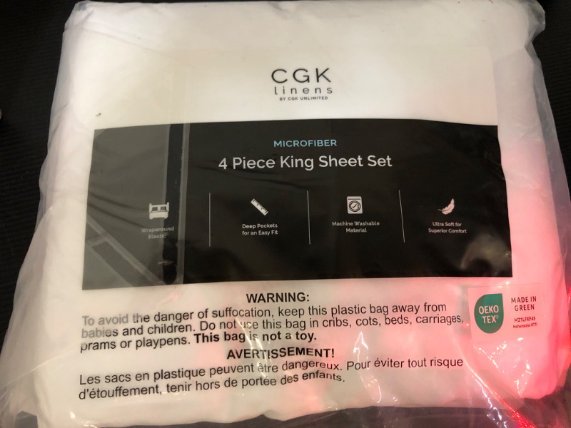 Photo 1 of  4 Piece King Sheet Set
