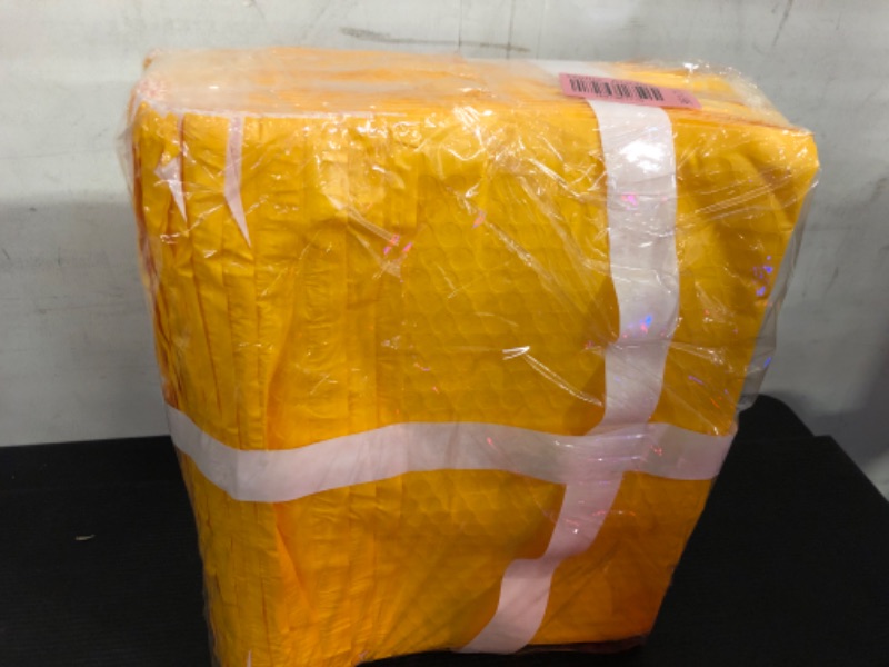 Photo 1 of 12x9" Side-Opening Yellow Bubble Mailers (25-Pack)