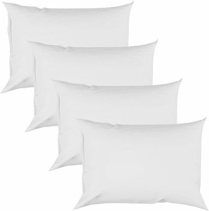 Photo 1 of 
Hotel Quality4 Piece Cooling Pillow Cases for Hot Sleepers - 100% Viscose Made from Bamboo Pillowcase - Soft & Breathable Pillow Covers with Envelope Closure - Queen 20 x 30 Inches - White