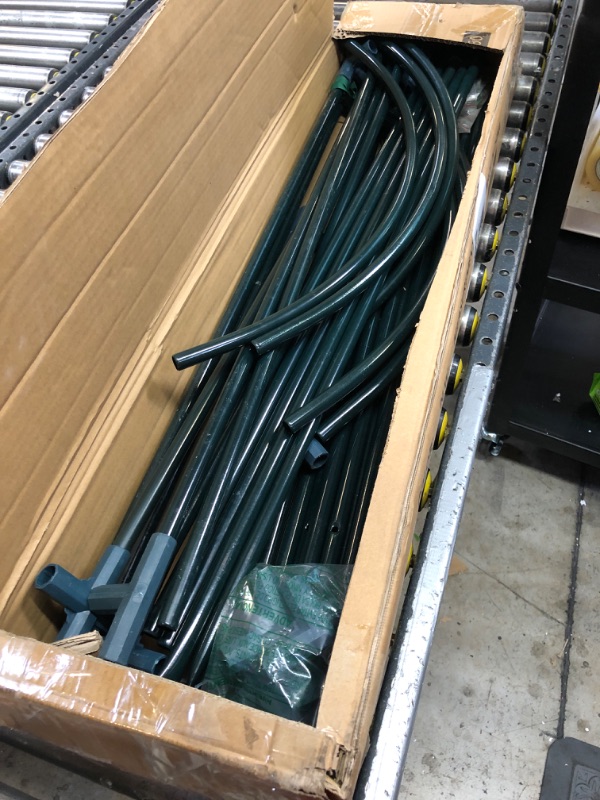 Photo 1 of Frame only---KING BIRD Upgraded Walk-in Greenhouse for Outdoors, Thickened PE Cover & Heavy Duty Powder-Coated Steel, w/ Zippered Mesh Door & Screen Windows, 14 Sturdy Shelves for Garden, 4.7 x 4.7 x 6.4 FT, Clear Walk-in Greenhouse Clear