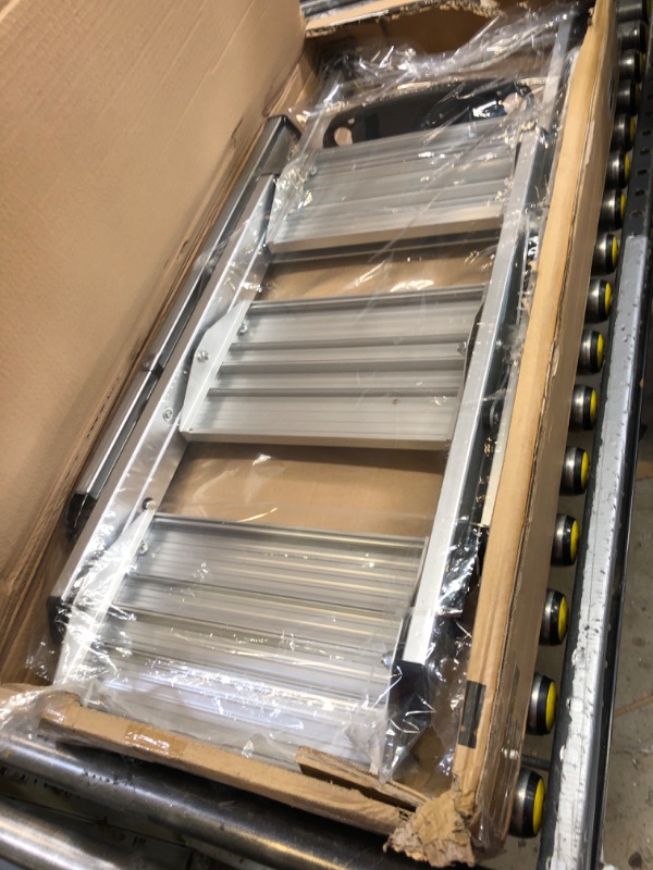 Photo 1 of Yvan Step Ladder Pro with Tool Platform, Aluminum Folding 3 Step Stool with Non-Slip Wide Pedal, Rubber Feet, Lightweight Multi-use Ladder for Household and Office,500lbs Capacity