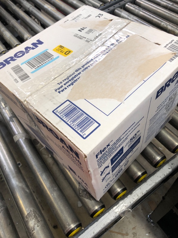 Photo 1 of Broan-NuTone AE110 Invent Flex ENERGY STAR Qualified Single-Speed Ventilation Fan, 110 CFM 1.0 Sones, White 110 CFM Fan