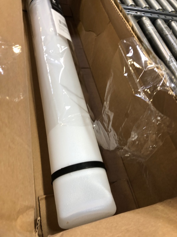 Photo 1 of Expandable Poster Tube with Strap for Posters, Documents, Artwork, Blueprint Storage, Carrying Case for Architects, Teachers, Students, Artists (White, 24 to 40 Inches)