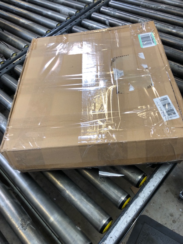 Photo 1 of Foldable Utility Cart, Collapsible Rolling Crate, 4 Universal Wheels with Two Brakes, Never-Lost Hinged Lid, Telescopic Handle for Home, Grocery, Office, School, Camping use (Beige, 2.3 Cu Ft) 2.3 Cu Ft, Beige