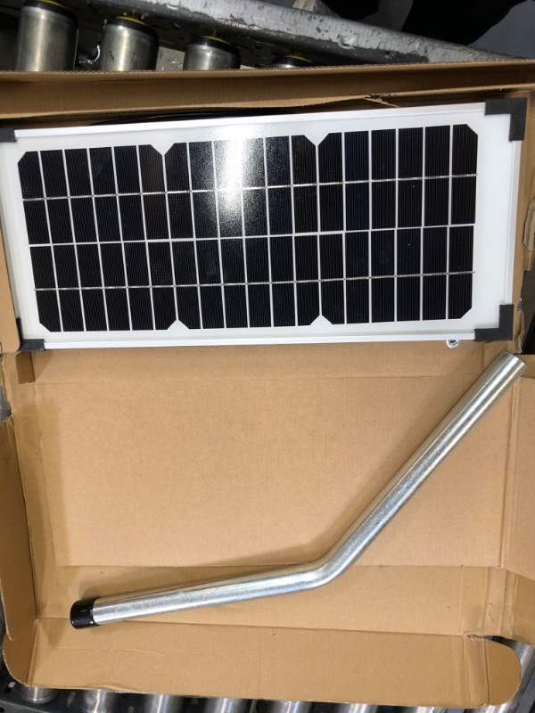 Photo 2 of 10W Solar Panel Kit FM123 Fit for Mighty Mule GTO PRO Gate Opener Parts MM571W MM371W 571W MM271 371 MM371W MM360 MM262 560 MM560 MM562 FM350 MM260 MM560 FM200 FM350 FM500 FM502 FM700 & More