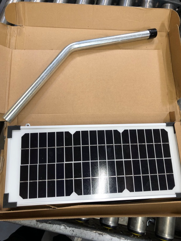 Photo 3 of 10W Solar Panel Kit FM123 Fit for Mighty Mule GTO PRO Gate Opener Parts MM571W MM371W 571W MM271 371 MM371W MM360 MM262 560 MM560 MM562 FM350 MM260 MM560 FM200 FM350 FM500 FM502 FM700 & More