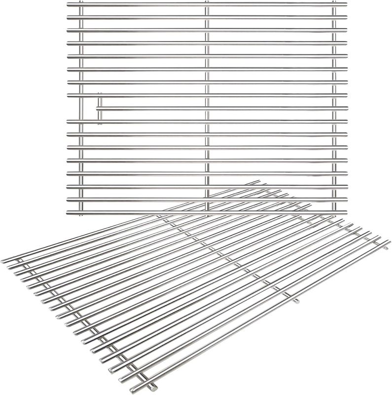 Photo 1 of 17 Inches Cooking Grates for Nexgrill 720-0830H Replacement Parts 720-0783E 720-0783C 720-0888 4 Burner Gas Grill Grate Stainless Steel Cooking Grids
