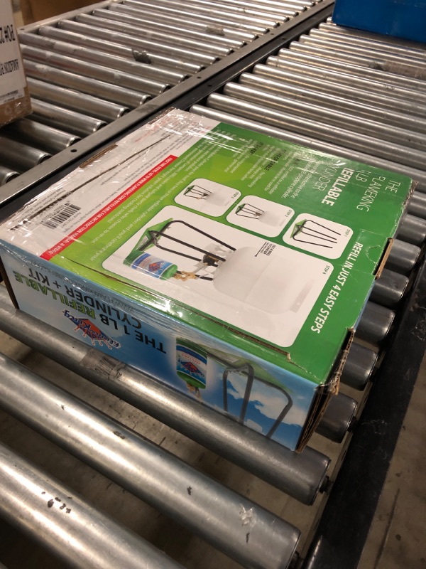 View 3 of Flame King Refillable 1LB Empty Propane Cylinder Tank with Refill Kit and CGA600 Connection - Reusab & Refillable 1lb Empty Propane Cylinder Tank - Reusable - Safe and Legal Refill Option Cylinder Tank + Empty Propane Cylinder Tank