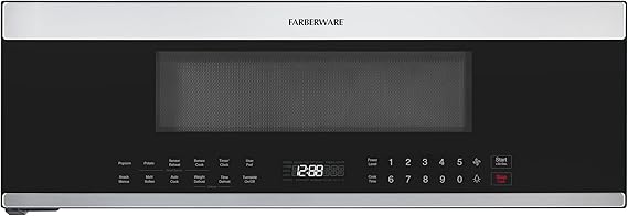 Photo 1 of Farberware Over-the-Range Microwave Oven, 1.2 Cu. Ft. - 1000W - Auto Reheat, Multi-Stage Cooking, Melt/Soften Feature, Child Safety Lock, LED Display - Space Efficient & Powerful - Stainless Steel 1.2 Cu. Ft. Stainless Steel