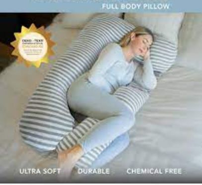 Photo 1 of Pharmedoc Pregnancy Pillows, U-Shape Full Body Pillow -Removable Air White Cover - White - Pregnancy Pillows for Sleeping - Body Pillows for Adults, Maternity Pillow and Pregnancy Must Haves