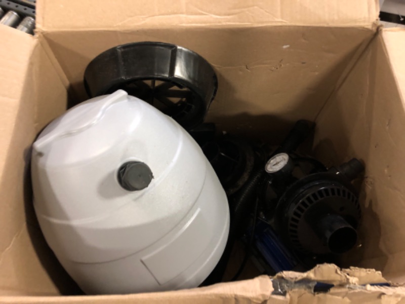 Photo 2 of 13" Sand Filter Pump, 3434GPH 3/4HP Pool Sand Filter for Above Ground and Inground Pool Up to 8500 Gallons,with 6-Way Multi-Port Valve & Strainer Basket Easy Installation
