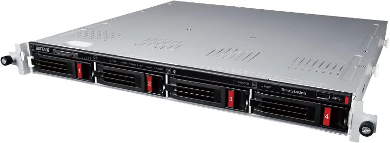 Photo 1 of BUFFALO TeraStation Essentials 4-Bay Rackmount NAS Computer Network Attached Storage/Private Cloud/NAS Storage/Network Storage/File Server
