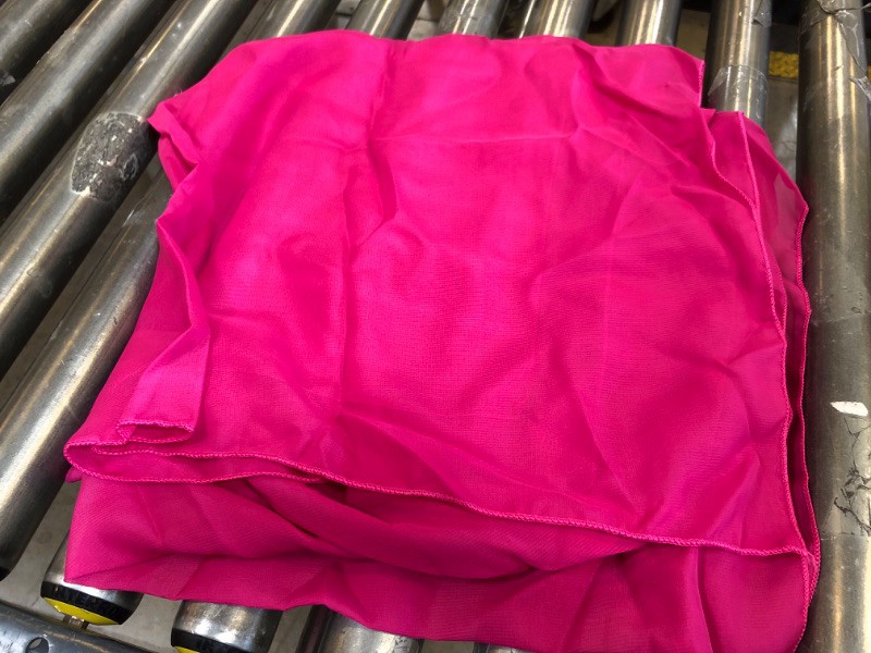 Photo 2 of 1pc   Fuchsia Chiffon Table Runner Sheer 29x120 Inch 
