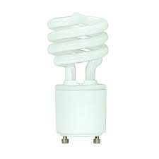 Photo 1 of 13 Watt CFL GU24 Light Bulb with Two Prongs - T2 Mini Spiral Light Bulbs 5000k - 120v 60Hz -Daylight Light - Twist Lock Compact Fluorescent Light Bulbs for Indoor Use -