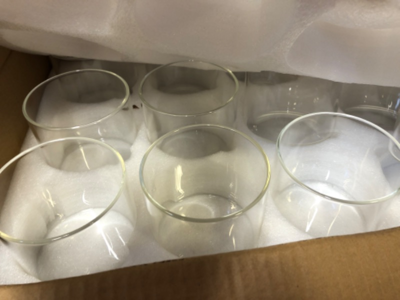 Photo 1 of  12 Pack Glass Cylinder Vases Clear 4in