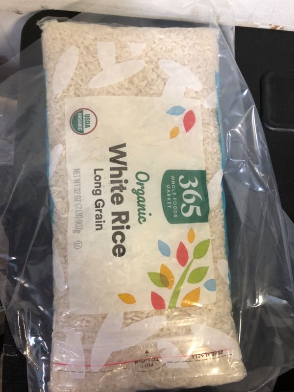 Photo 1 of exp date 04/2025---365 by Whole Foods Market, Organic Long Grain White Rice, 32 Ounce