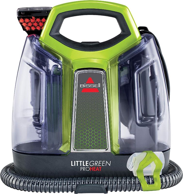 Photo 1 of BISSELL Little Green Proheat Portable Deep Cleaner/Spot Cleaner and Car/Auto Detailer with self-Cleaning HydroRinse Tool for Carpet and Upholstery, 2513E
