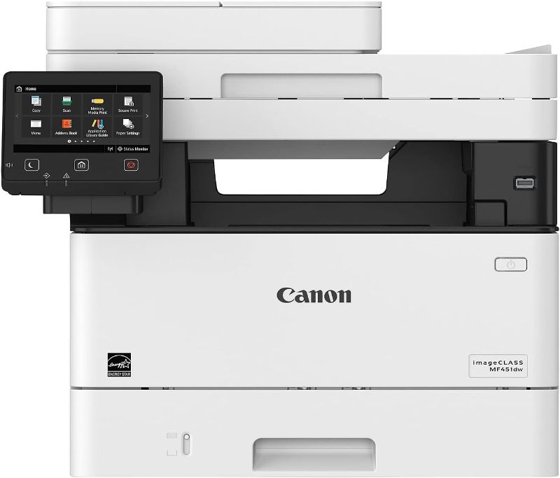 Photo 1 of Canon imageCLASS MF451dw All-in-One Wireless Monochrome Laser Printer | Print, Copy, & Scan| 5" inch Color Touch LCD
